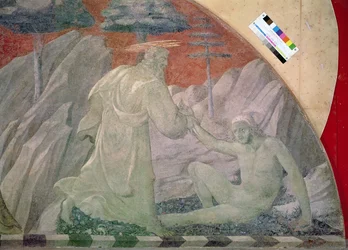 The Creation of the Animals and of Adam (detail of the creation of Adam)